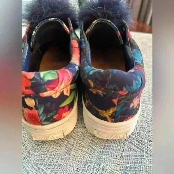 Sam Edelman Leya Pom Pom Platform Slip on Sneakers Floral Multicolor Size 7.5M - Picture 7 of 8